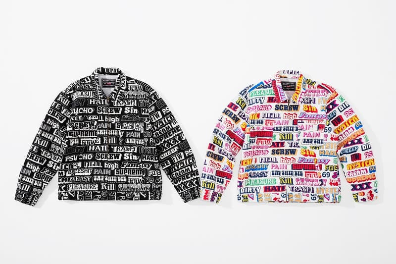 Supreme x HYSTERIC GLAMOUR コラボコレクション アイテム一覧 互いにカルチャーへと深く精通する両者の世界観を色濃く反映したアパレル＆アクセサリーをまとめてチェック コート フーディ Tシャツ ワークシャツ キャップ ビーニー ニット帽 クッション 布団  ベルト