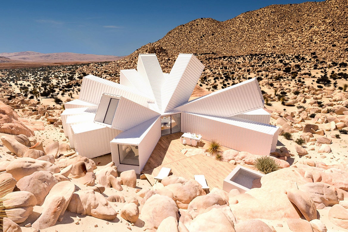 カリフォルニアの砂漠にデザインされたユニークな別荘