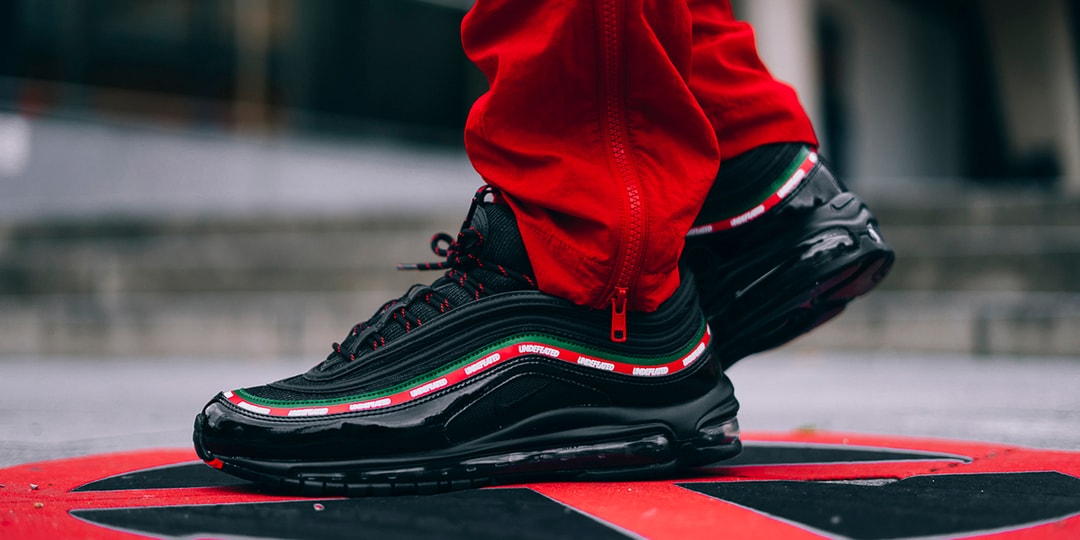 アンディフィーテッドxナイキによるコラボ Air Max 97 着用ビジュアル 