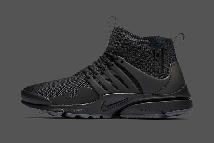 Nike よりブラックカラーで包み込んだ Air Presto Mid Utility 新モデルが登場
