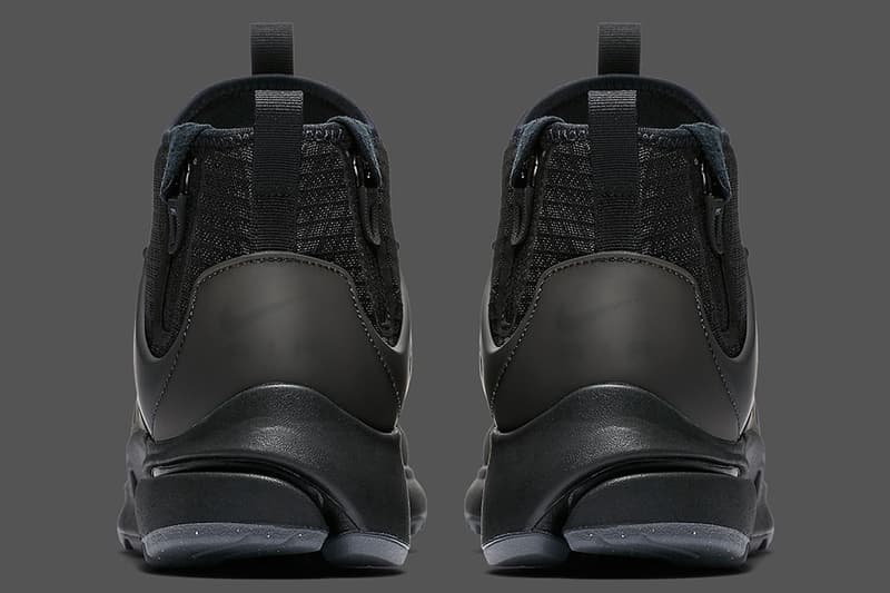 ナイキよりブラックカラーで包み込んだAir Presto Mid Utility新モデルが登場 オールブラック プレスト エアプレスト