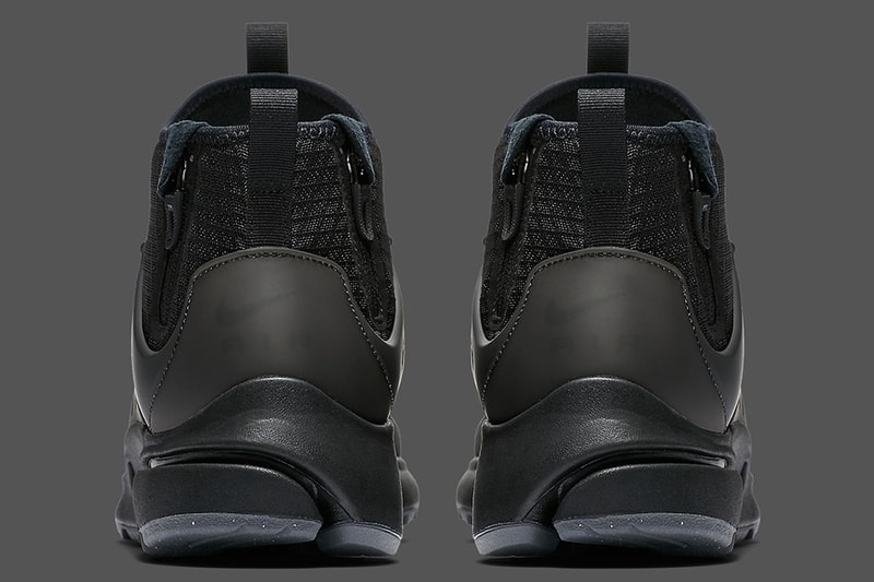 ナイキよりブラックカラーで包み込んだAir Presto Mid Utility新モデルが登場 オールブラック プレスト エアプレスト