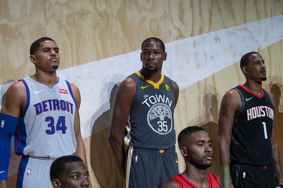 LA Nike  NBA オフィシャル　チームジャージ　レポート ユニフォーム travis scott kevin durant