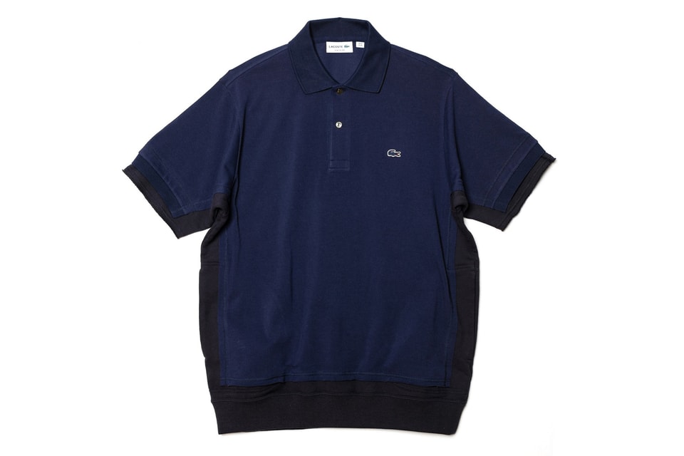 限定コラボ！sacai×LACOSTE再構築半袖ポロシャツ2/別注サカイホワイト 凄い