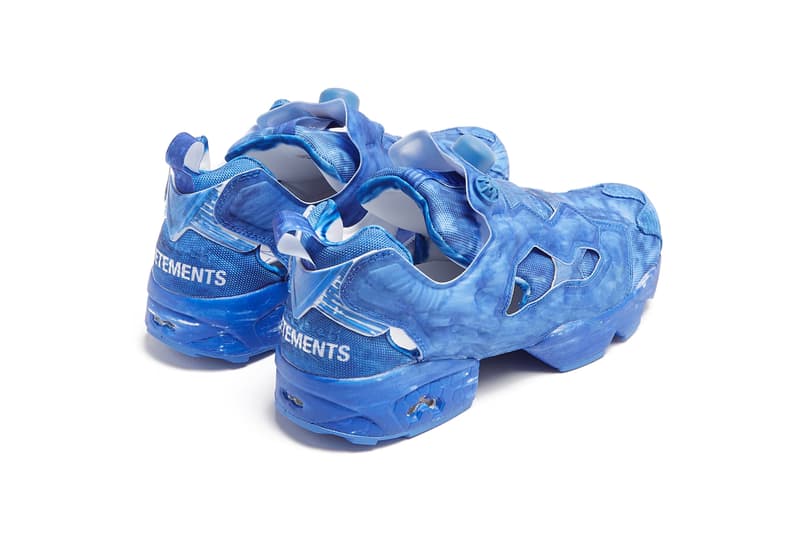 Vetements x Reebok の InstaPump Fury 新デザインが発売中 ヴェトモン x リーボック blue black