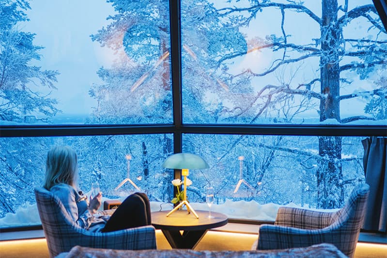 極北の地フィンランド・ラップランドで寝ながらオーロラを堪能できるイグルーに泊まろう finland lapland nothern lights オーロラ