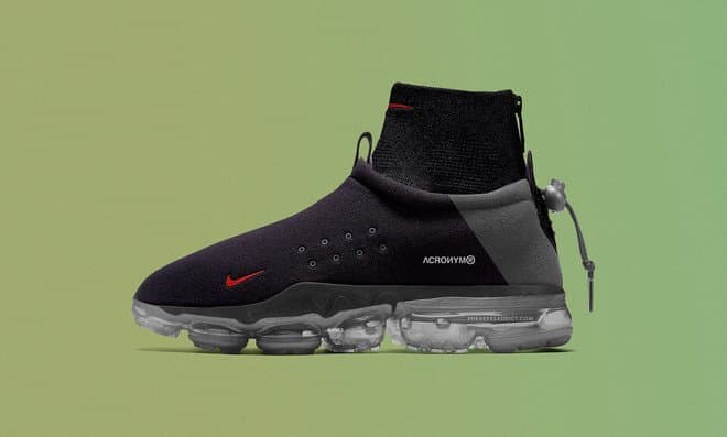 Acronym が Nike Air Moc に Vapormax のソールユニットを搭載した新モデルを来年リリース “21世紀のモカシン”をエロルゾン・ヒューらしくテクニカルにアップグレード