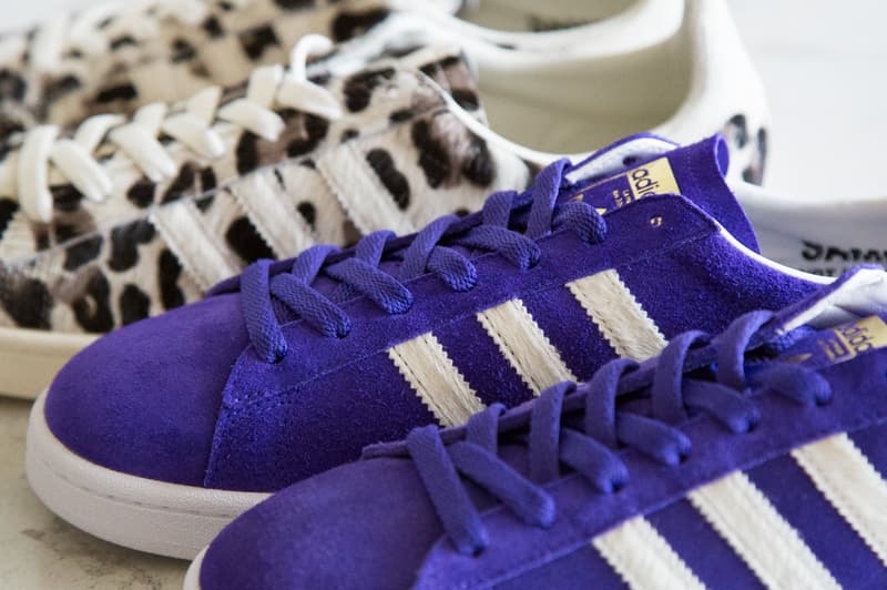 adidas Originals for BEAUTY & YOUTH 上品でリュクス 最新スニーカー 登場 パープル レオパード campus