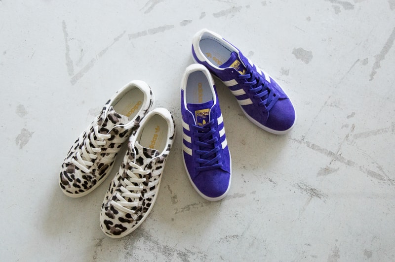 adidas Originals for BEAUTY & YOUTH 上品でリュクス 最新スニーカー 登場 パープル レオパード campus