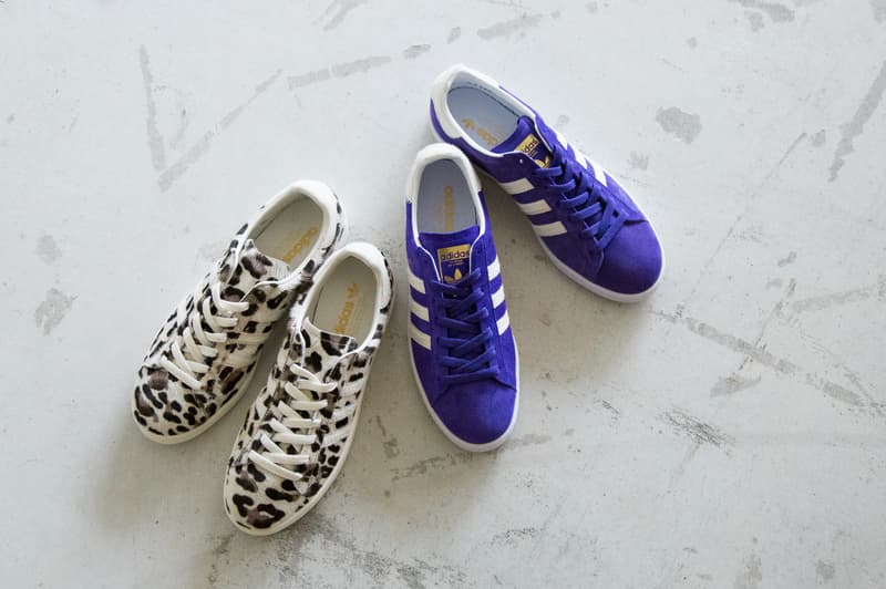 adidas Originals for BEAUTY & YOUTH 上品でリュクス 最新スニーカー 登場 パープル レオパード campus
