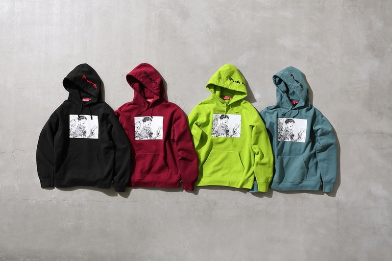 Supreme x 『AKIRA』 2017年秋コレクション アイテム一覧 SNSを騒然とさせた最新コラボレーションの全ラインアップを先行公開  モッズコート ワークジャケット ツナギ フーディ ジップアップパーカ ロングスリーブ Tシャツ サッカーシャツ キャップ スケートボード ディッシュプレート トレイ