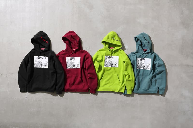 Supreme x 『AKIRA』 2017年秋コレクション アイテム一覧 SNSを騒然とさせた最新コラボレーションの全ラインアップを先行公開 モッズコート ワークジャケット ツナギ フーディ ジップアップパーカ ロングスリーブ Tシャツ サッカーシャツ キャップ スケートボード ディッシュプレート トレイ