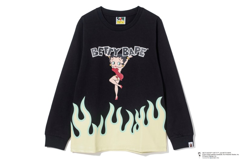 A BATHING APE® がアメリカのセクシーアニメキャラクター BETTY BOOP™ とコラボレーション