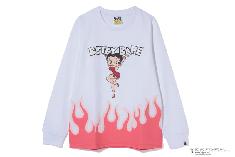 A BATHING APE® がアメリカのセクシーアニメキャラクター BETTY BOOP™ とコラボレーション