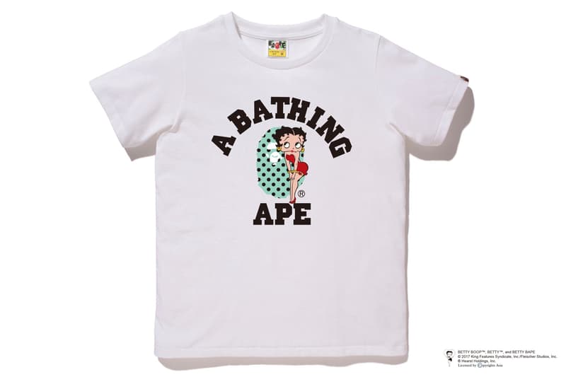 A BATHING APE® がアメリカのセクシーアニメキャラクター BETTY BOOP™ とコラボレーション