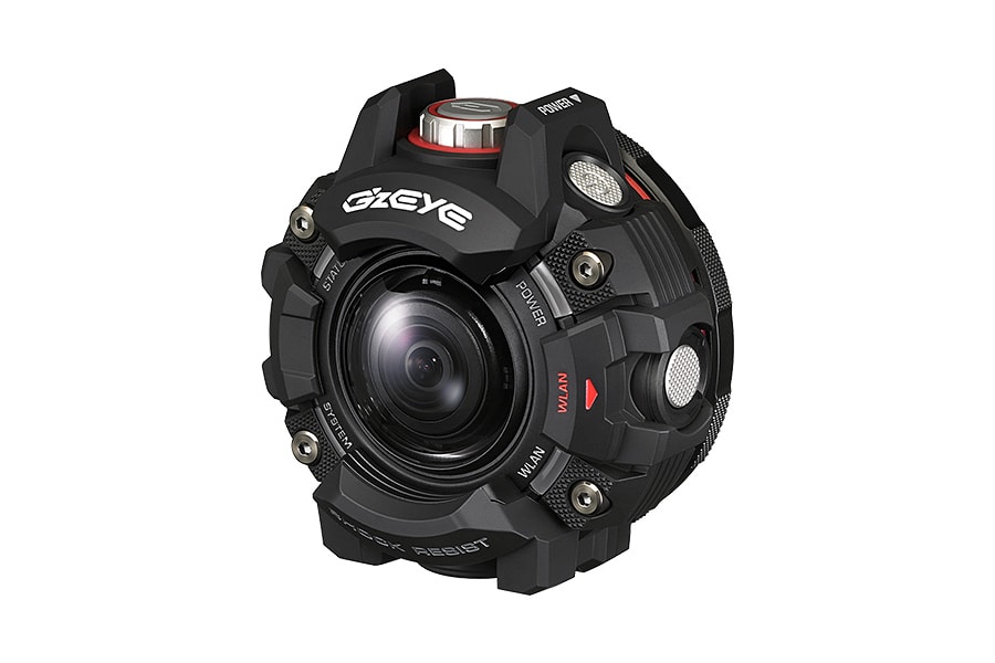 G-SHOCK にヒントを得てタフさを徹底追求したアクションカメラ G’z EYE  耐衝撃 落下4m、防水 水深50m、防塵 IP6X、耐低温 -10℃