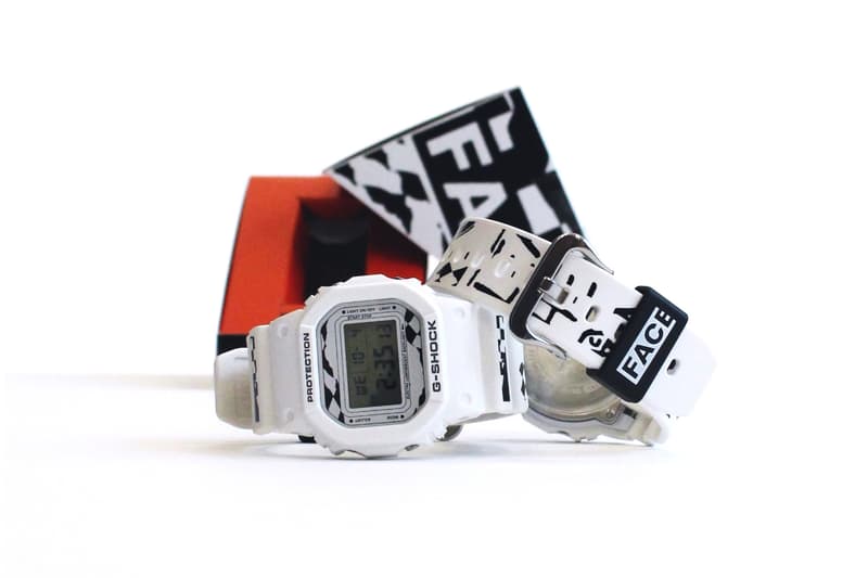 FACETASM x G-SHOCK によるコラボ仕様 DW-5600E-1 がデビュー 定番モデルもモノトーングラフィックでストリート顔にモディファイ