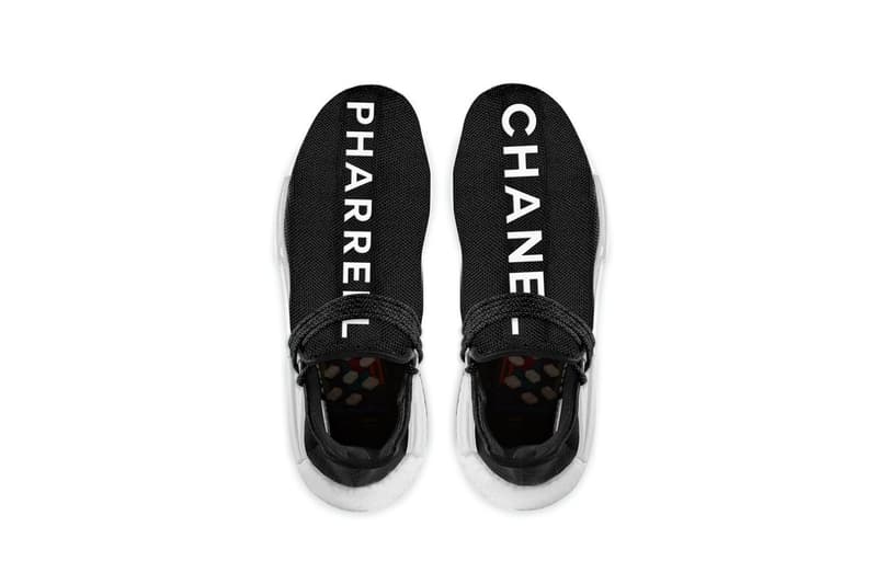 adidas Originals x Pharrell x CHANEL の三者が Hu NMD で豪華コラボレーションか Hu NMD Trailの左右のアッパーに“Pharrell”と“CHANEL”の文字を配したサンプルがリーク アディダス ファレル スニーカー シャネル