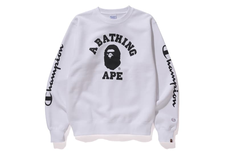 A BATHING APE® x Champion による最新コラボカプセルコレクションが登場 エイプ ベイシング