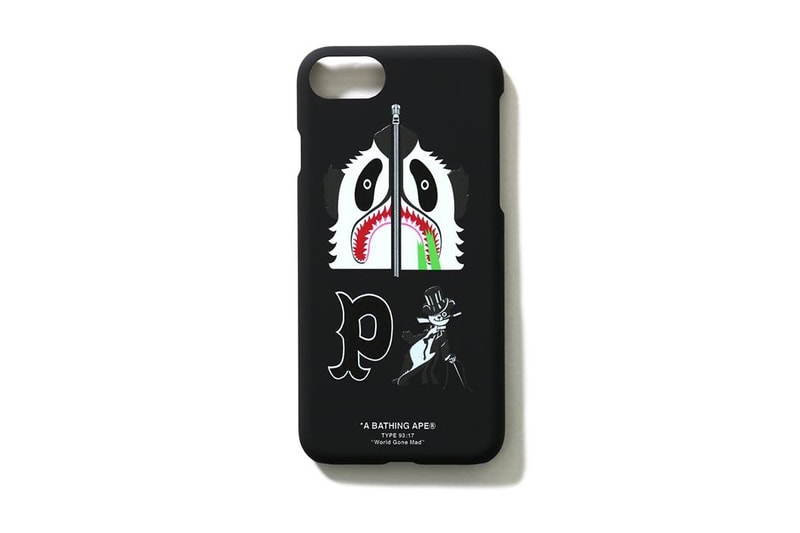 BAPE® が人気のシャークフーディやエイプヘッドなどをフィーチャーした iPhone 8 ケースを発売 エイプ ア ベイシング エイプ A BATHING APE® iphone ケース アイフォーン iphone8 iphone 8 plus エイト