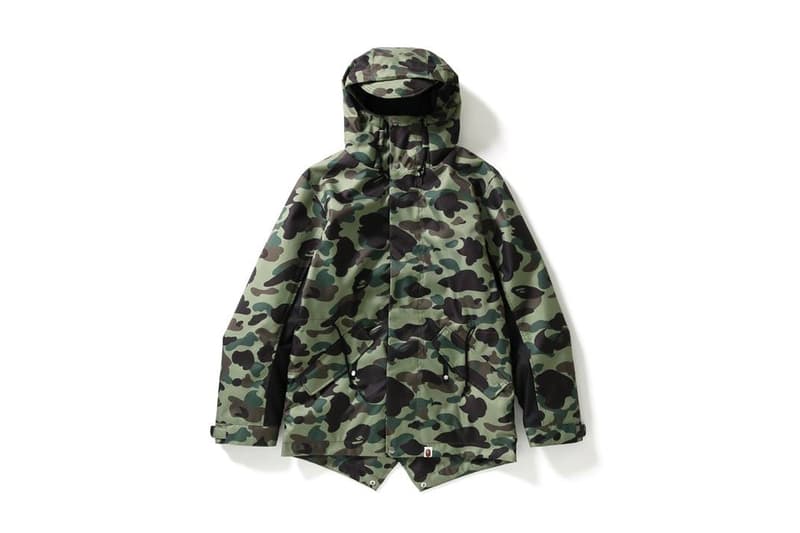BAPE® 定番人気シリーズ“1ST CAMO”より秋冬仕様の最新コレクションが登場 アウターだけでなくエイプフェイスを配したトラックパンツも新たなに仲間入り