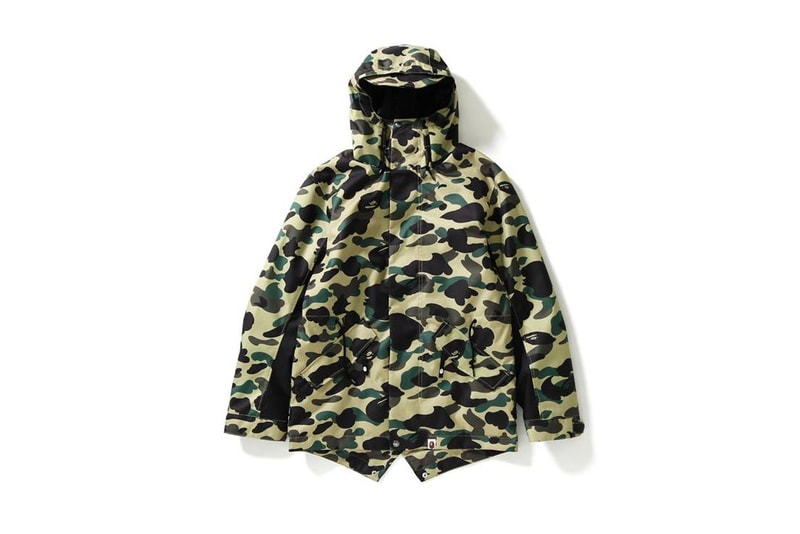 BAPE® 定番人気シリーズ“1ST CAMO”より秋冬仕様の最新コレクションが登場 アウターだけでなくエイプフェイスを配したトラックパンツも新たなに仲間入り