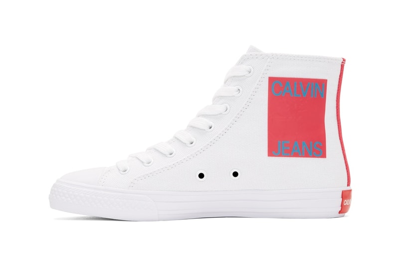 Raf Simons が手がける Calvin Klein 205W39NYC よりハイトップのキャンバススニーカー2色が発売 ラフ・シモンズ カルバン クライン ジーンズ キャンバス スニーカー ハイトップ ハイカット ホワイト ブラック