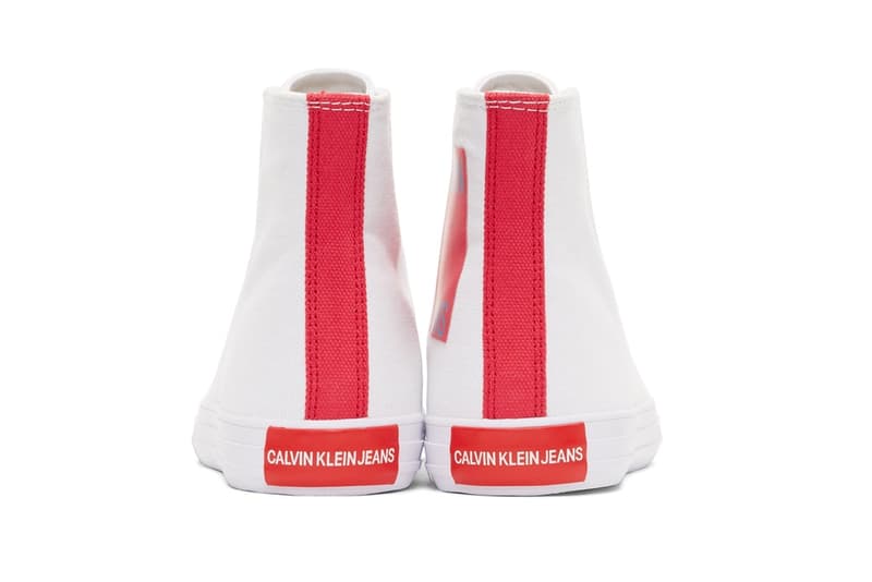 Raf Simons が手がける Calvin Klein 205W39NYC よりハイトップのキャンバススニーカー2色が発売 ラフ・シモンズ カルバン クライン ジーンズ キャンバス スニーカー ハイトップ ハイカット ホワイト ブラック