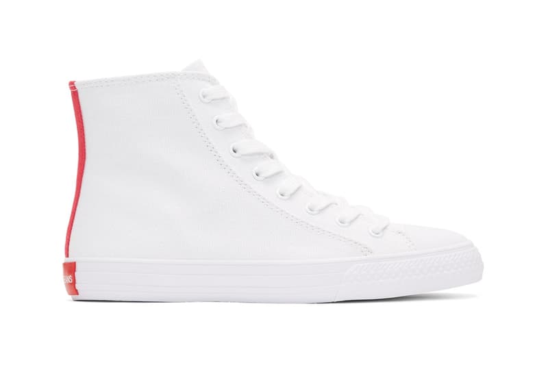 Raf Simons が手がける Calvin Klein 205W39NYC よりハイトップのキャンバススニーカー2色が発売 ラフ・シモンズ カルバン クライン ジーンズ キャンバス スニーカー ハイトップ ハイカット ホワイト ブラック