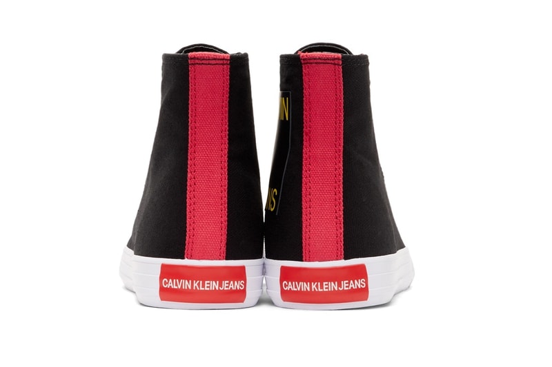 Raf Simons が手がける Calvin Klein 205W39NYC よりハイトップのキャンバススニーカー2色が発売 ラフ・シモンズ カルバン クライン ジーンズ キャンバス スニーカー ハイトップ ハイカット ホワイト ブラック