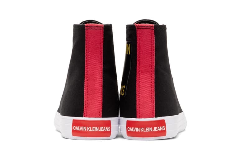 Raf Simons が手がける Calvin Klein 205W39NYC よりハイトップのキャンバススニーカー2色が発売 ラフ・シモンズ カルバン クライン ジーンズ キャンバス スニーカー ハイトップ ハイカット ホワイト ブラック