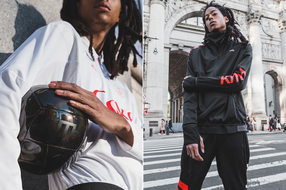 新たに Coca-Cola を迎えた KITH x adidas によるサッカーコレクション第2弾の最新ルックブック 『KITH』、〈adidas〉、「Coca-Cola」の魅力を投入したシックで都会的なコラボアイテムに注目 サッカーシャツ フーディ ハーフジップパーカ UltraBOOST サッカーボール ショルダーバッグ