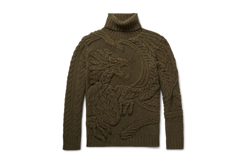 Ralph Lauren が昇り竜を編みで表現したウール/カシミヤの超高級ニットをリリース 立体感のある和テイストなタートルネックだが、気になるお値段は……