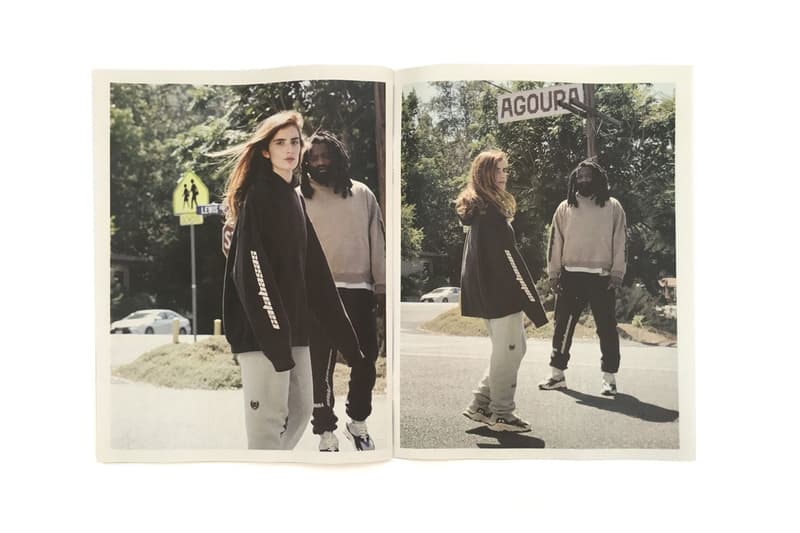 Kanye West が手がける Calabasas 2nd コレクションを記念する ZINE の公式フォトセットを入手 モデルの足元はもちろんYEEZY Wave Runner 700