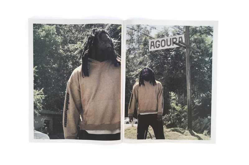 Kanye West が手がける Calabasas 2nd コレクションを記念する ZINE の公式フォトセットを入手 モデルの足元はもちろんYEEZY Wave Runner 700