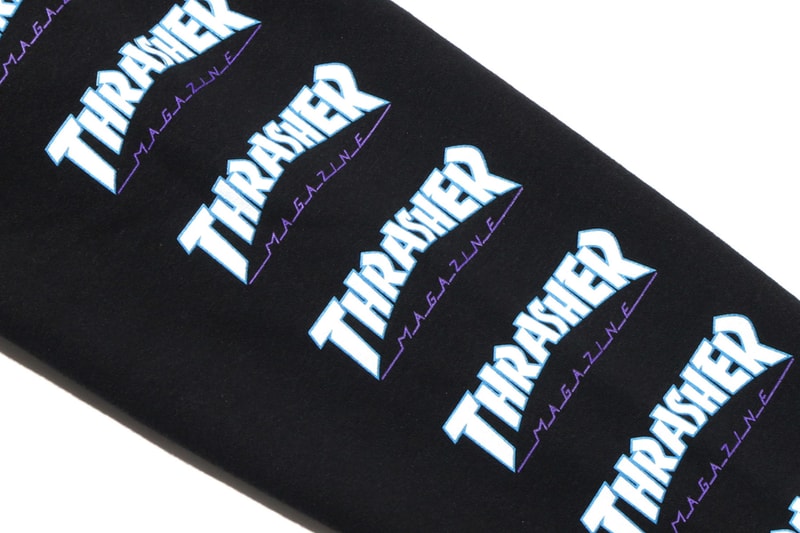 Kinetics より THRASHER ロゴを大胆に散りばめたコラボフーディが登場 スリーブとフードで異なるロゴを落とし込んだこだわりの1着が完成 ブラック ホワイト レッド