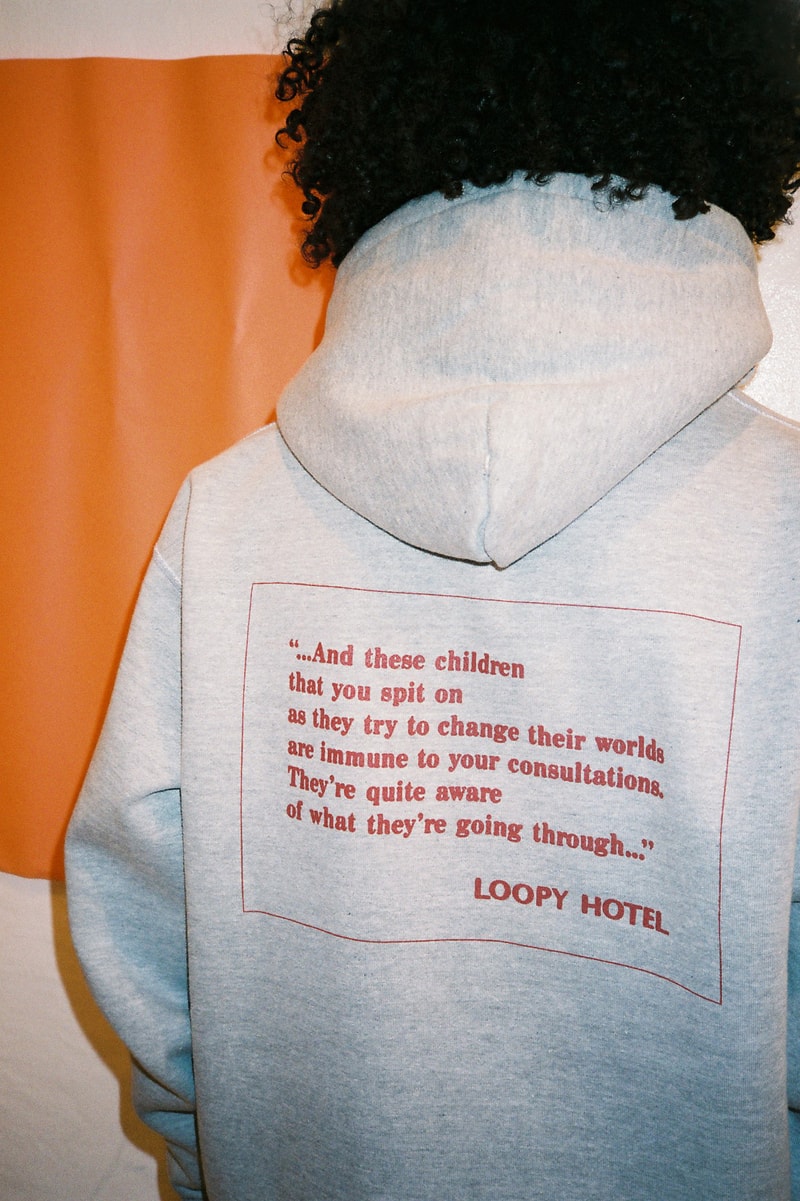 国内ストリートレーベルの注目の的 LOOPY HOTEL より2017年秋のルックブックが到着 『パンチドランク・ラブ』へのオマージュなどセクシーなグラフィックが購買意欲を駆り立てる Tシャツ ロングスリーブ フーディ パーカ