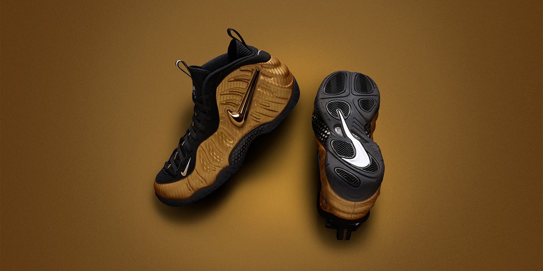 ナイキより“Metallic Gold”仕様の新作Air Foamposite Proが登場 