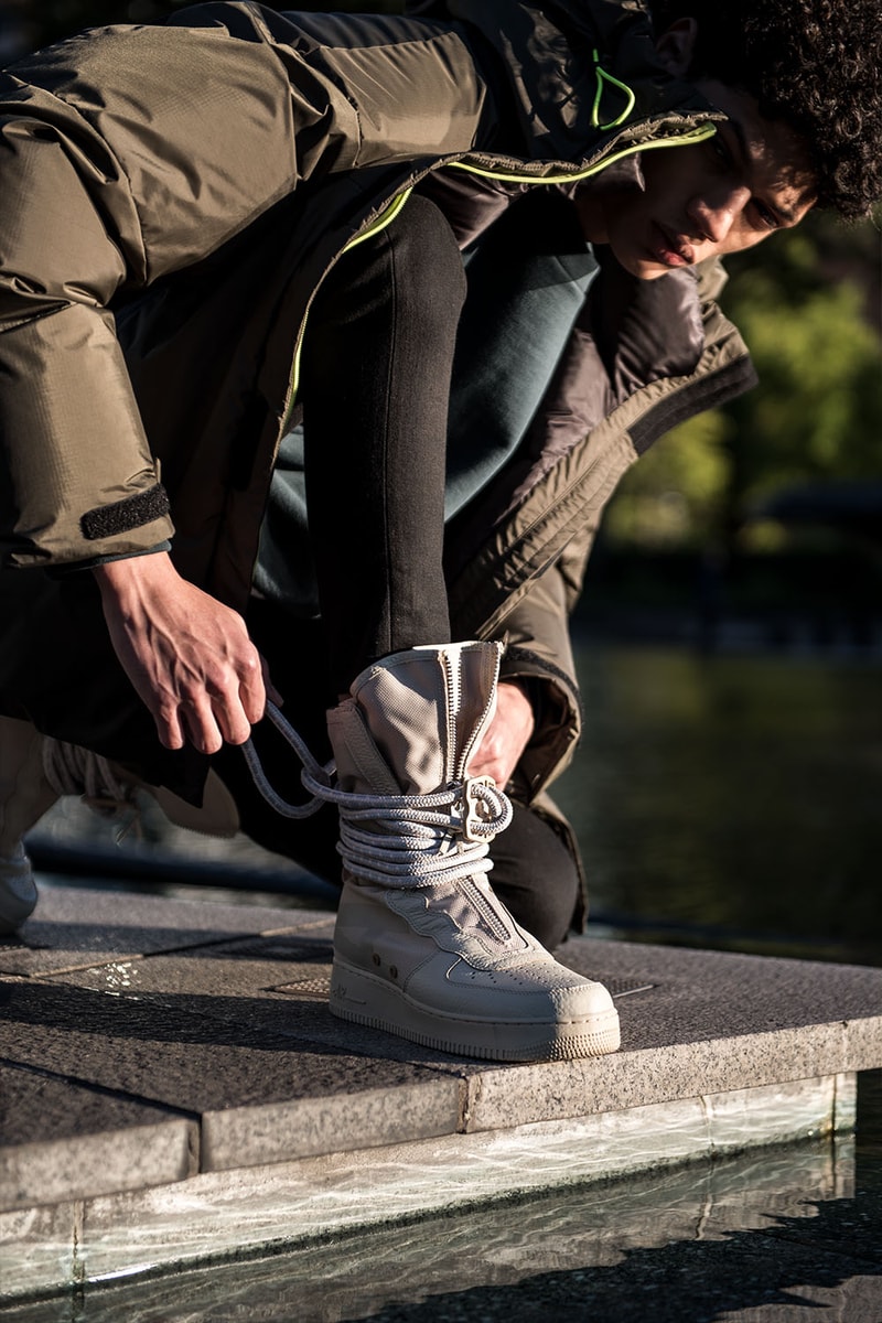 Nike Air Force 1の生誕35年を祝したポップアップストアが monkey time HARAJUKU にて開催 最新モデル“Nike SF Air Force 1”を用いた『monkey time』によるビジュアルルックブックも公開 ナイキ エアフォース モンキータイム Nike SF Air Force 1 High スニーカー
