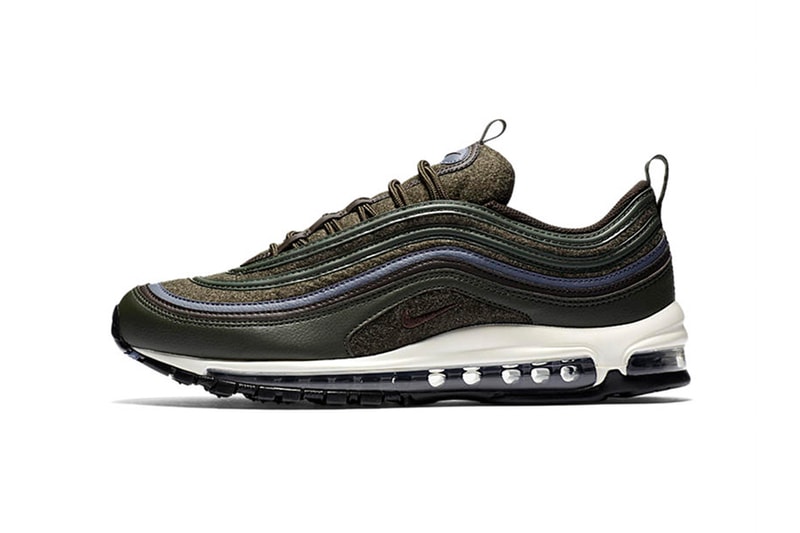 レトロな秋色に染まった Nike Air Max 97 Premium 復刻カラーが発売決定 スポーティなルックスに野暮ったいカラーリングと素材でおめかしした2017秋冬コレクションの注目アイテム スニーカー フットウェア