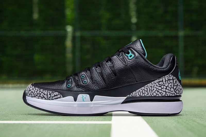 “atmos” 仕様のNikeCourt Zoom Vapor RF x AJ3 最新モデルが登場 アトモス ナイキ ジョーダン ナイキコート フェデラー