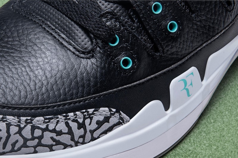 “atmos” 仕様のNikeCourt Zoom Vapor RF x AJ3 最新モデルが登場 アトモス ナイキ ジョーダン ナイキコート フェデラー