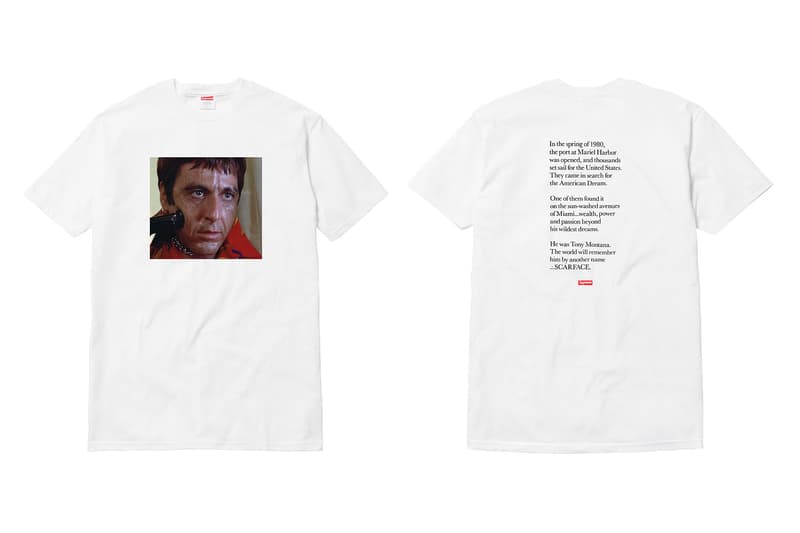 シュプリーム x 映画 スカーフェイス コラボ アイテム コラボレーション scarface supreme