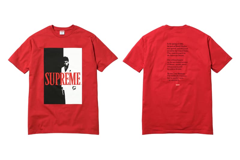 シュプリーム x 映画 スカーフェイス コラボ アイテム コラボレーション scarface supreme