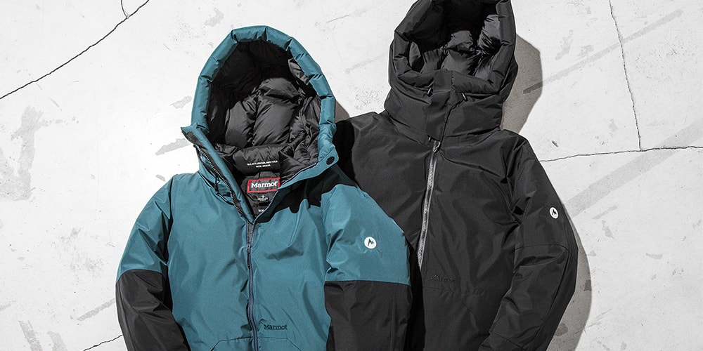 ヴァイナル アーカイブとマーモットによるコラボダウンのビューティ  