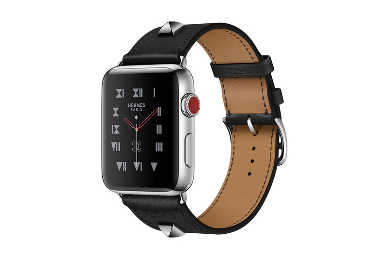 Hermès x Apple より Apple Watch Series 3 対応の新作レザーバンドが登場 猟犬の首輪をモチーフにスタッズを配置した〈Hermès〉の代表作“Médor”を採用