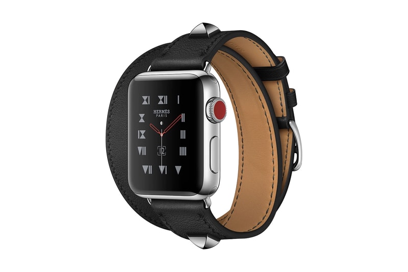 Hermès x Apple より Apple Watch Series 3 対応の新作レザーバンドが登場 猟犬の首輪をモチーフにスタッズを配置した〈Hermès〉の代表作“Médor”を採用