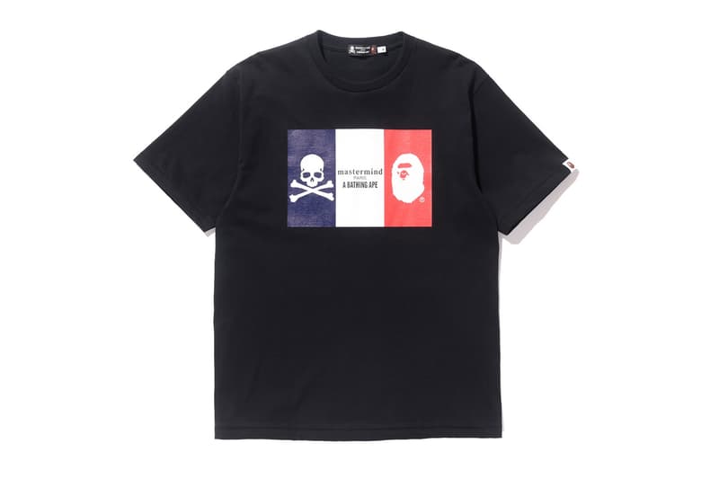 BAPE® がパリの新店舗オープンを記念して mastermind JAPAN と限定アイテムを製作 トリコロールを落とし込んだヘッズ垂涎のプルオーバーフーディとTシャツが登場