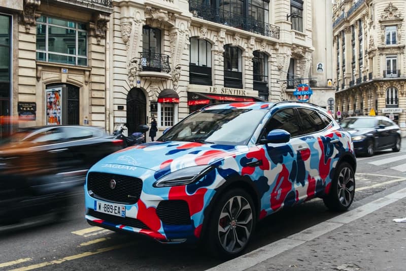 トリコカラーの BAPE® カモ仕様のカスタム自動車がパリの街中に出現 ベイプ A BATHING APE® ア ベイシング エイプ パリ 車 カスタム カモ ハイプビースト hypebeast