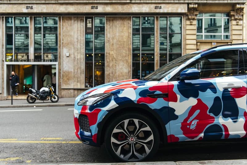 トリコカラーの BAPE® カモ仕様のカスタム自動車がパリの街中に出現 ベイプ A BATHING APE® ア ベイシング エイプ パリ 車 カスタム カモ ハイプビースト hypebeast